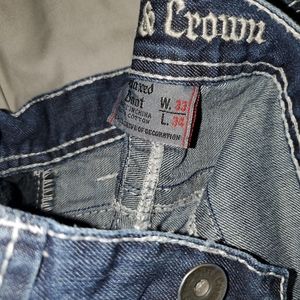 Axe and crown jeans